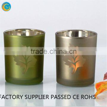 Color Laser Leaf Glass Seven Candle Glass Candle Holder Wall photo-2