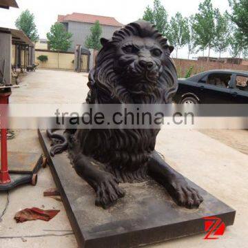 bronze lion for garden and beside external door