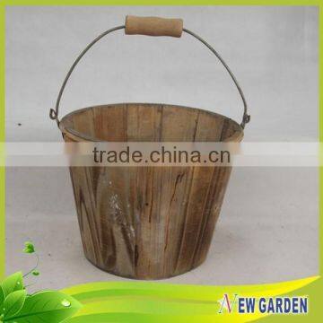 China Different Types Wooden Garden Flower Pot By Handicraft photo-4
