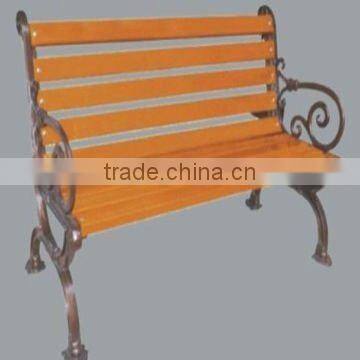 Garden Bench, Cast Alum Legs, Plastic Wood Bench photo-3