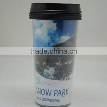 16 OZ Plastic Double Wall Travel Mug Tumbler With Photo Insert photo-6