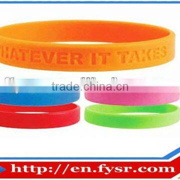 Debossed Bracelets / Silicone wristband for sports(Party wristbands | cheap silicone wristbands )