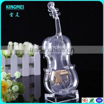 High Grade Handicrafts Clear Round Crystal Music Box for Wedding Gift photo-2