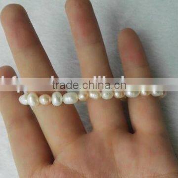 5-6 mm Multicolor Baroque Freshwater Pearl Bracelet photo-3