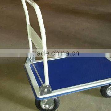 platform hand truck PH300,with 8" pnematic rubber wheel caster