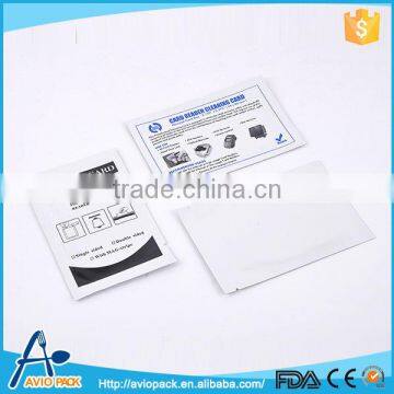 Competitive printable pvc smart atm cleaning card for credit card readers thermal printers