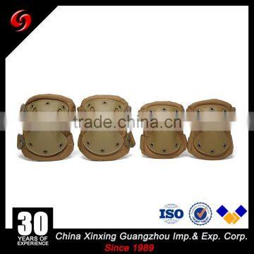 High Quality Safety Training Tactical Knee Elbow Pad Military Knee Elbow Sleeve(Black/Tan) photo-4