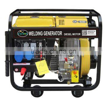 Open Type 2KW Electric Single Phase With 4wheels and Handle Diesel Generator With Welding Machine photo-3