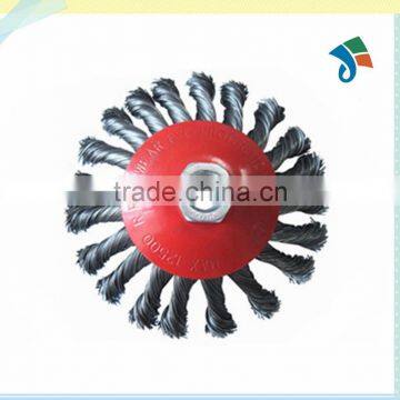 4 Inch Diameter Twist Knot Circular Brush Round Wire Brush photo-2