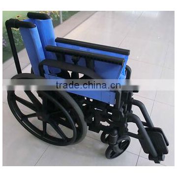 Rehabilitation Therapy Supplies Topmedi TAW950BEF1 Plastic Manual Handicapped Wheelchair Made in China photo-5