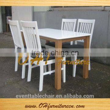 2017 Modern Furniture Elegant Hot Solid Wood Restaurant Furniture Table Chair Set photo-6