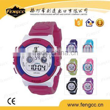 3ATM waterproof multifunction silicone wristband watch