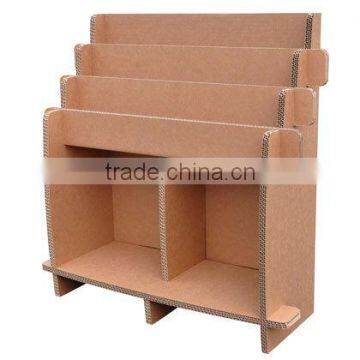 Eco-friendly tree bookshelf hacomo Corrugated cardboard furniture for Easy to use , small lot oder available