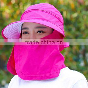 Ms Hat Summer Sun Hat Outdoor uv Beach Hat Tourism Hat Riding Face Sun Hat photo-5