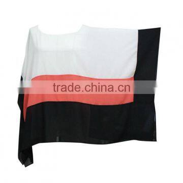 Girls/women Loose Fit White/red/black Chiffon Blouse Patterns photo-5