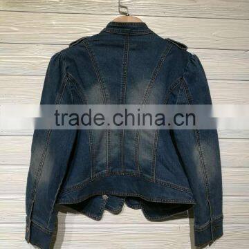 GZY Top Design Lady Denim Jacket Stock photo-3