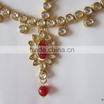 MATHAPATTI MAANG TIKA GOLD TONE KUNDAN photo-2
