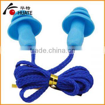 Silicon Eanti-noise Earplugs With Cord for Hearing Protection photo-3