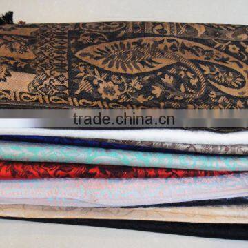 Wholesale Factory Classic Rayon Jacquard Paisley Floral Latest Shawl for Women photo-5
