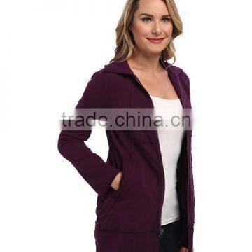 2016 Autumn Women Basic Jacket Coat Female Slim Brand Coats Casual Purple Jackets Fleece Zip Jacket photo-3