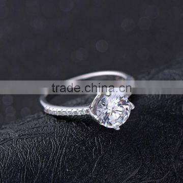 Hotsale Inspiratioanl Jewelry Classical Wedding Bands S925 Silver CZ Rings photo-5