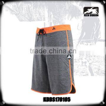 4 Way Stretch Solid Piping Heather Board Shorts for Men photo-4