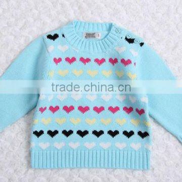 Fashion Knitted Heart Jacquard Pullover Sweater photo-2