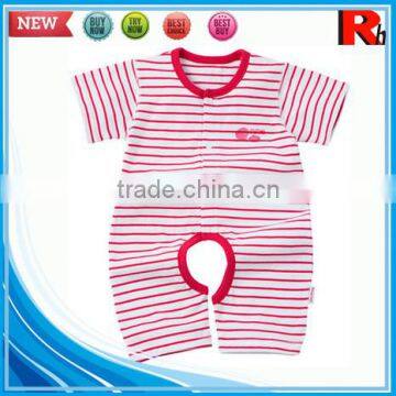 China Short Sleeve Stripe Cotton Funny Cute Design Pretty Wholesale Clothing Baby China