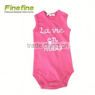 Eco Bamboo Clothes Cotton Plain Color Baby Rompers Set