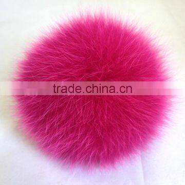 Myfur Hot Pink Genuine Fox Body Fur Pom Pom Wholesale Real Fur Accessory