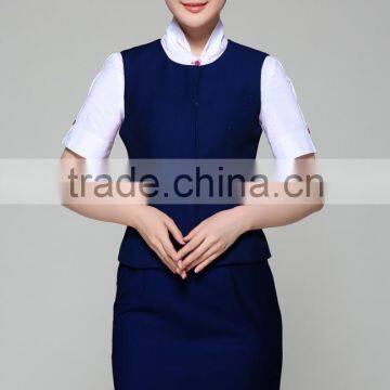Juqian Custom Women Suits Airline Stewardess Uniform/factory Price Air Hostess Costume Uniform/ Air Stewardess Uniform photo-6