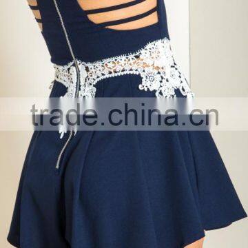 Sexy Cut Out Crocheted Playsuit Fashion Mature Women Wear Clothes photo-4