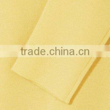 Hot Sale Crew Neck Bright Yellow Silk Blended Cashmere Sweater Women photo-5