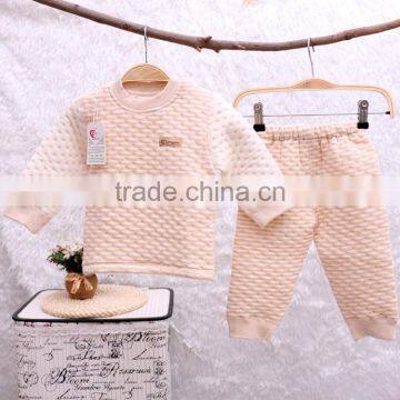 Factory Price Winter Warm Baby Clothing Organic Baby Girl Clothes 2pcs Set photo-4
