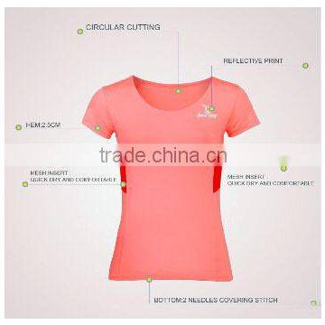 BEROY Custom Fitness Women Gym Cycling Running Sports T-shirt for Wholesale photo-4