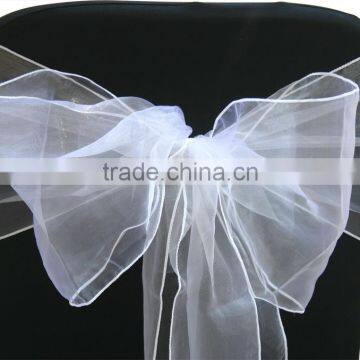 Factory Supply 18x 275cm ORGANZA SASHES CHAIR COVER BOW SASH WIDER SASHES FOR A FULLER BOW photo-2