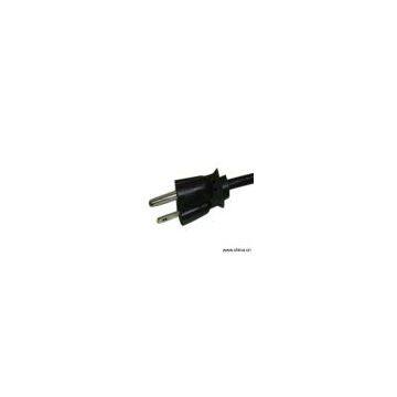 Sell American Type Three Flat Pins Direct Plug With Power Wire