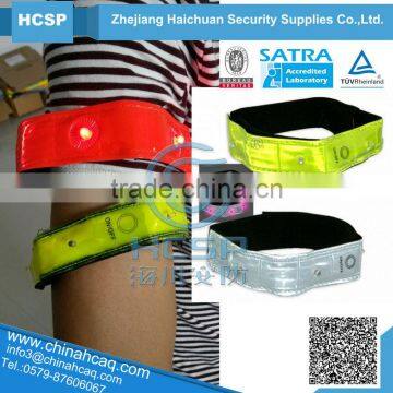 High Visibility LED Safety Flashing Arm Bands Reflective LED Snap Band, Reflective LED Slap Wrap,Reflector Wrist