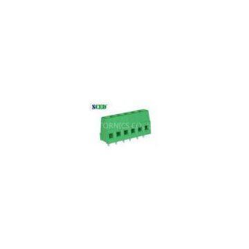 5.0mm 300V 10A PCB Terminal Block with Right angle wire inlet , 2 Poles - 24 Poles
