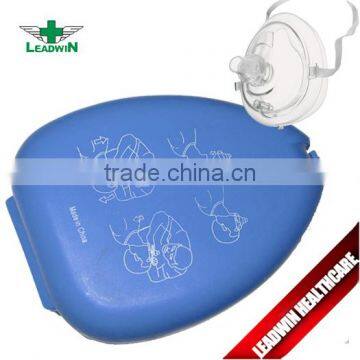 First aid kit face cpr mask with one way valve