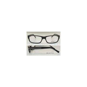 Kids Acetate Optical Frames , Black Rectangular Eyeglass Frames Full Rim