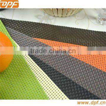 color woven pvc table mats