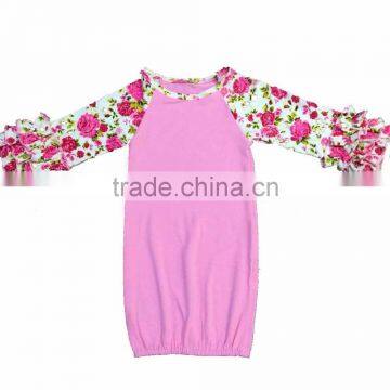 Flower icing raglan gown newborn baby sleeping sacks M7040703