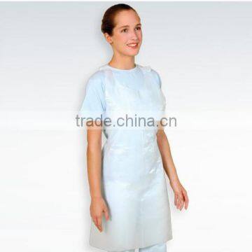 Cheap pe plastic disposable apron for house cleaning