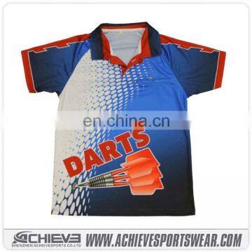 Sublimation print polo darts shirts