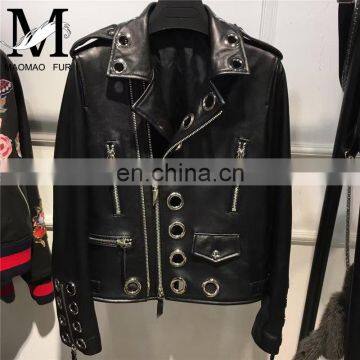 2017 Hot Sell New Style Ladies Wear Jacket Women 100% Leather Jackets for Women