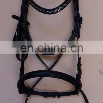 Horse Crystal Browband Bitless Bridle