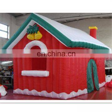 Pretty outdoor inflatable christmas house,/inflatable christmas cabin/christmas snowman house