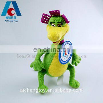 creative animal plush stuffed toy green duck gecko toy