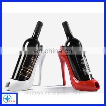 Creative resin high heel shoe wine bottle holder